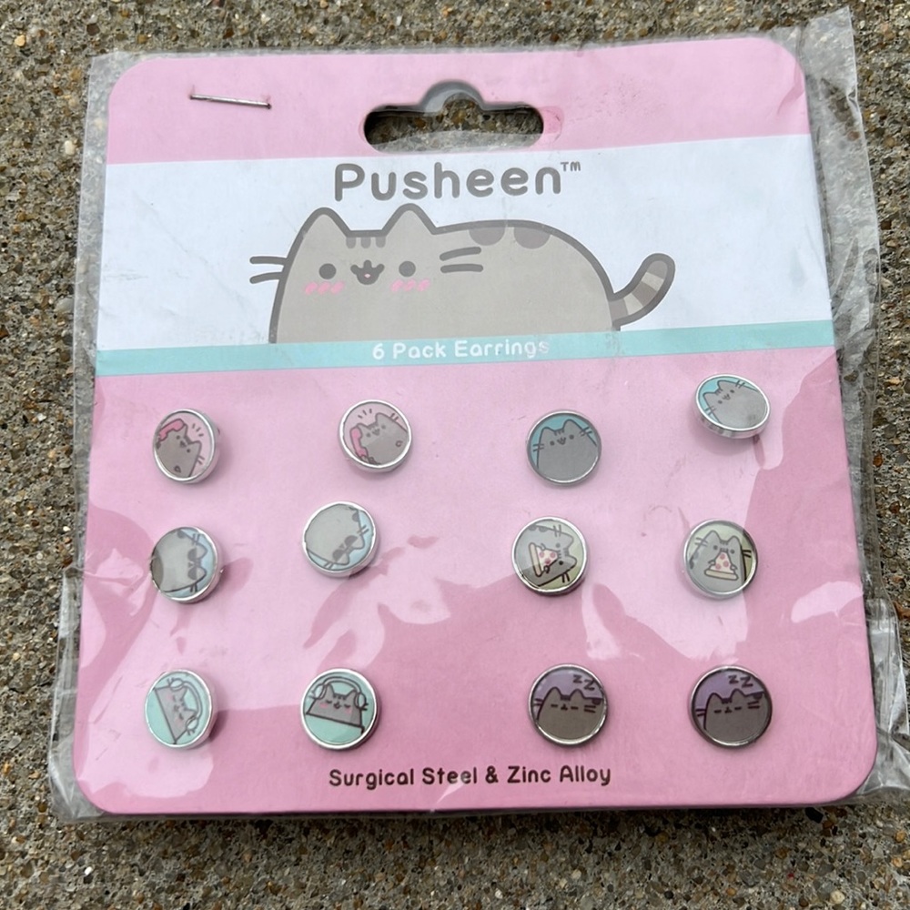 Pusheen earrings NWT
